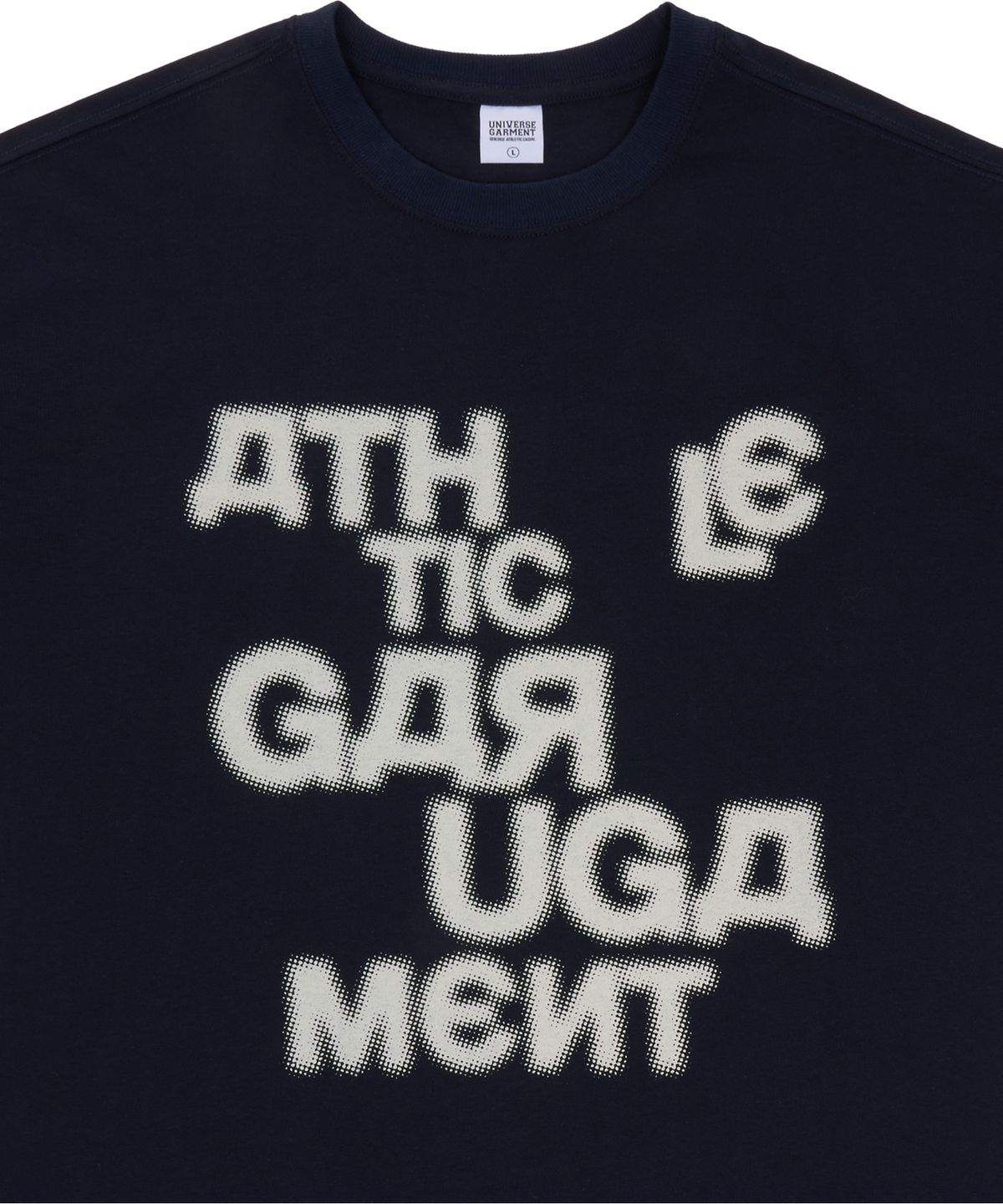유니버스 가먼트(UNIVERSE GARMENT) 싸인 그래피티 티셔츠_NAVY