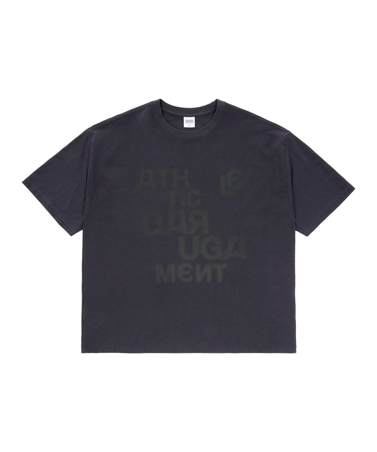 유니버스 가먼트(UNIVERSE GARMENT) 싸인 그래피티 티셔츠_CHARCOAL