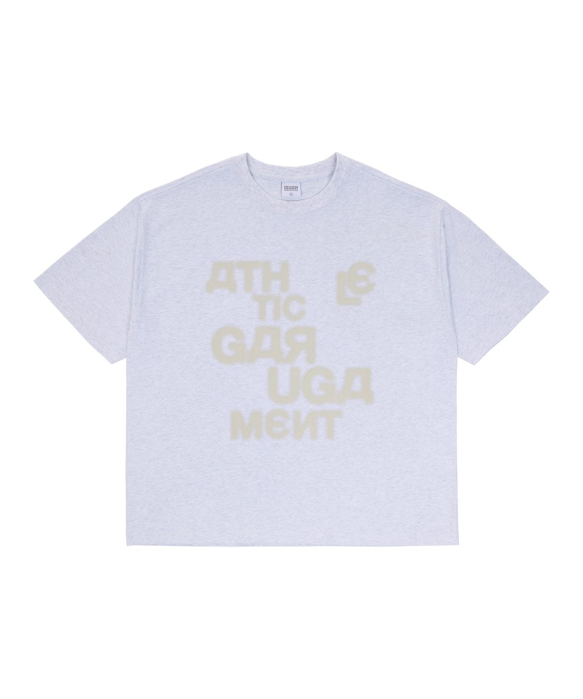 유니버스 가먼트(UNIVERSE GARMENT) 싸인 그래피티 티셔츠_MELANGE GREY