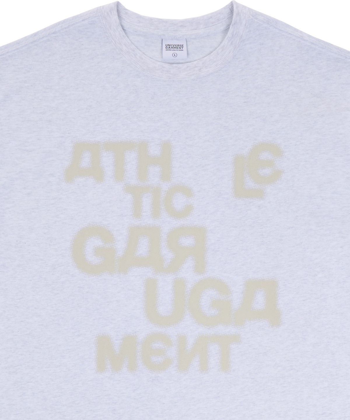유니버스 가먼트(UNIVERSE GARMENT) 싸인 그래피티 티셔츠_MELANGE GREY