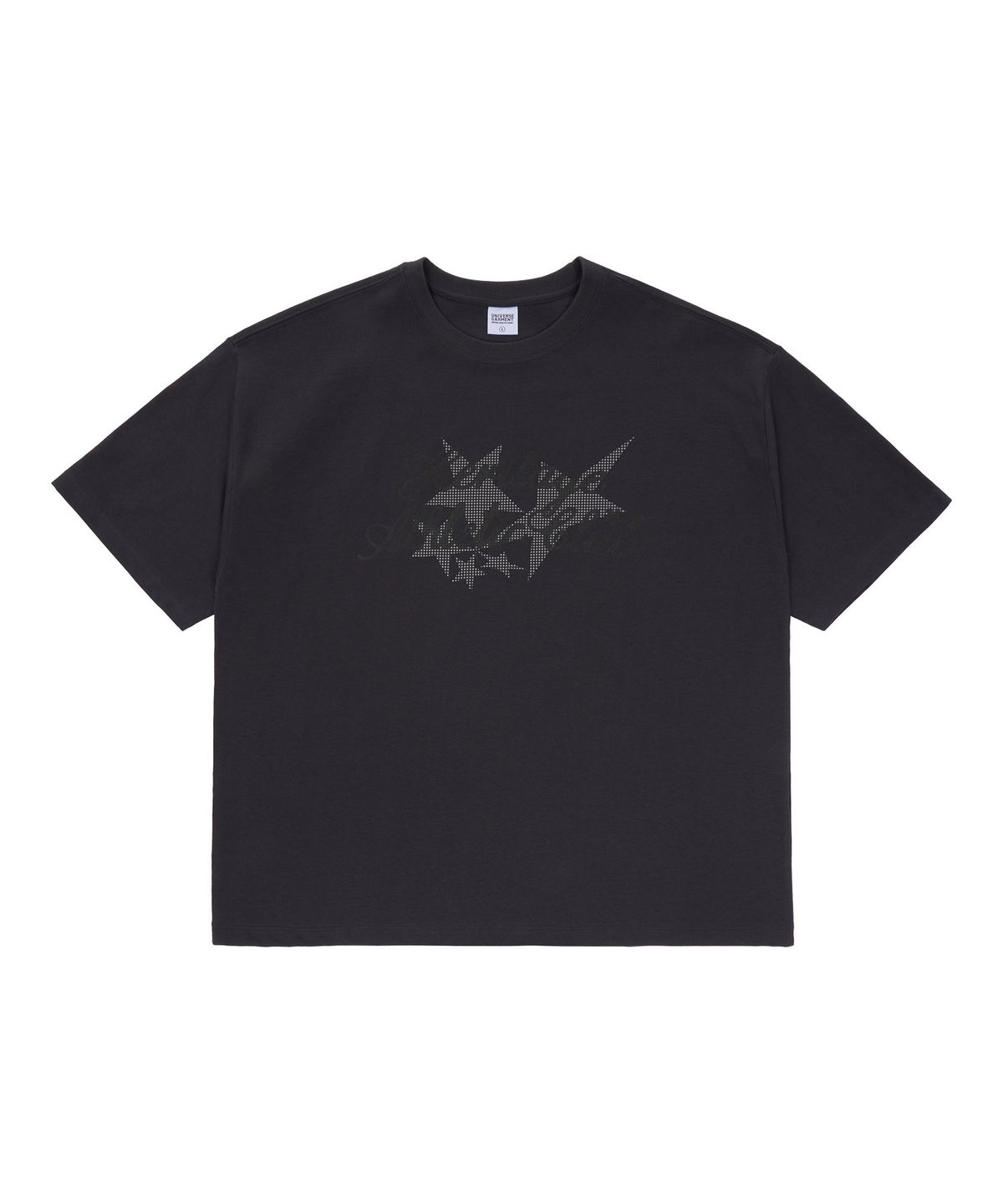 유니버스 가먼트(UNIVERSE GARMENT) HAC 프린트 티셔츠_CHARCOAL