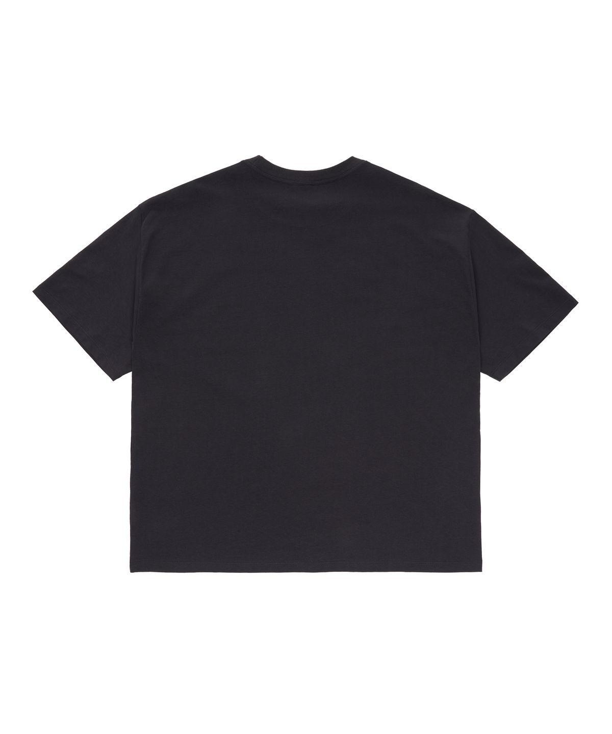 유니버스 가먼트(UNIVERSE GARMENT) 서클 텍스트 프린트 티셔츠_CHARCOAL