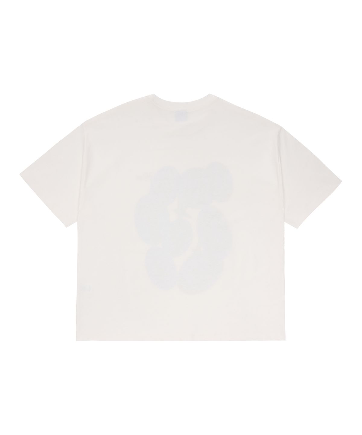 유니버스 가먼트(UNIVERSE GARMENT) 서클 텍스트 프린트 티셔츠_WHITE