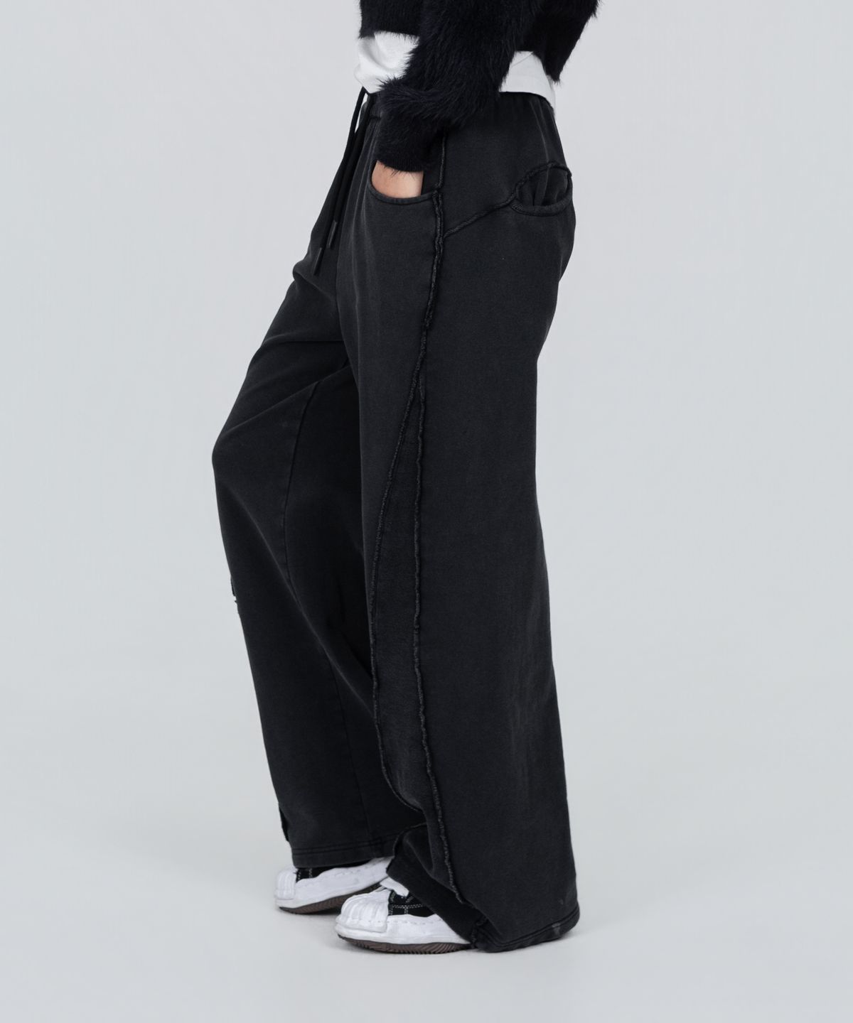 포스333(PHOS333) W Vintage Washed Wide Sweatpants