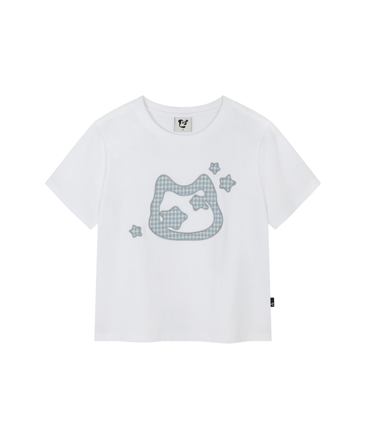 엘엠알(LMR) 캣 심볼 아플리케 반팔 티셔츠 WHITE