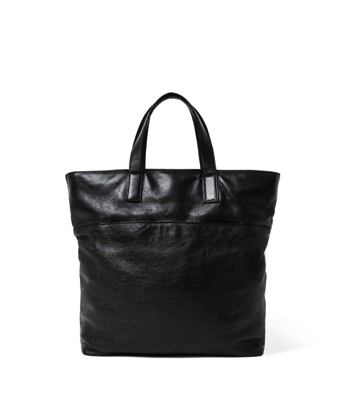 언지미크(UNGIMMICK) GRAINED LEATHER TOTE BAG (BLACK / COWSKIN)