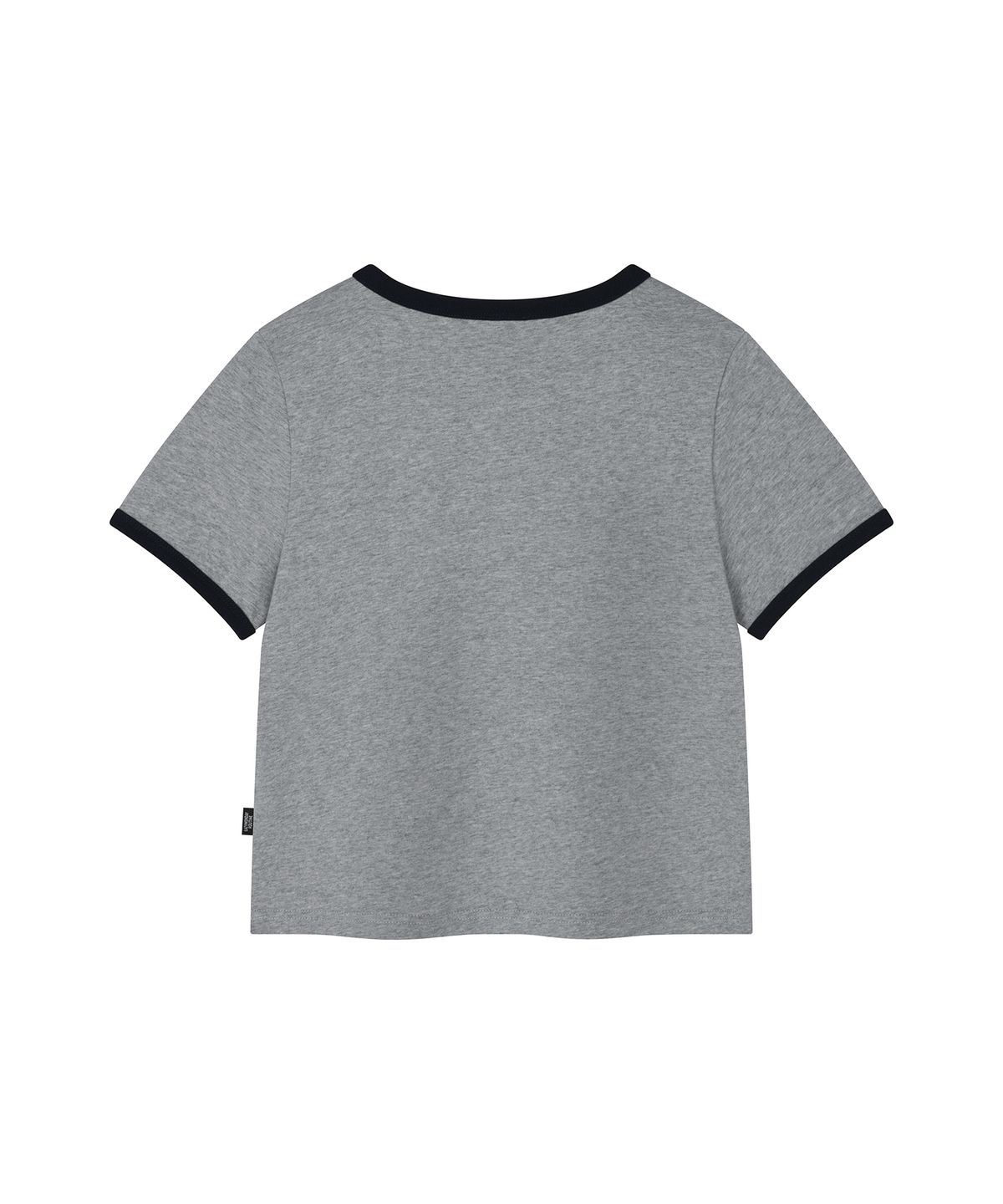 엘엠알(LMR) 캣 포스터 링거 크롭 반팔 티셔츠 GREY