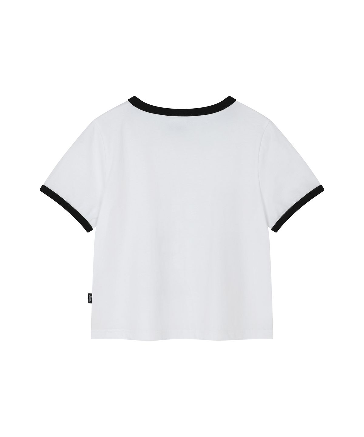 엘엠알(LMR) 캣 포스터 링거 크롭 반팔 티셔츠 WHITE
