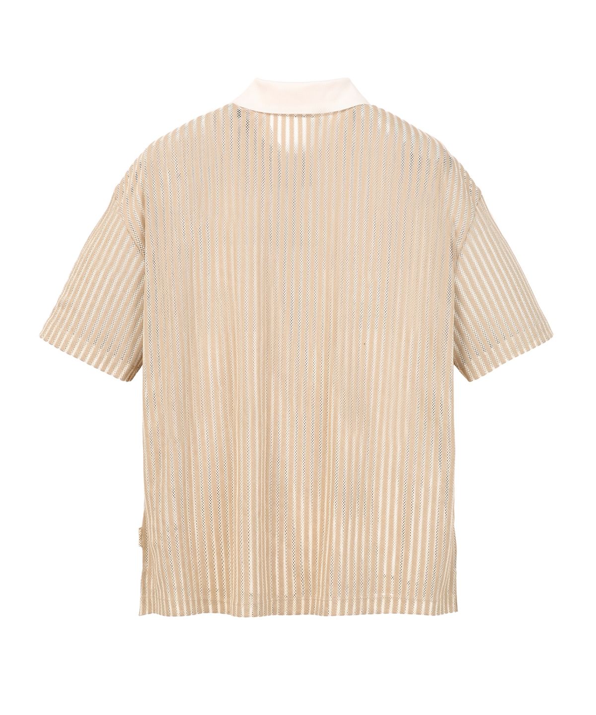질스튜어트뉴욕 맨(JILLSTUART NEWYORK MEN) 크로쉐 반팔 티셔츠 - 베이지 (JNTS6B314I2)