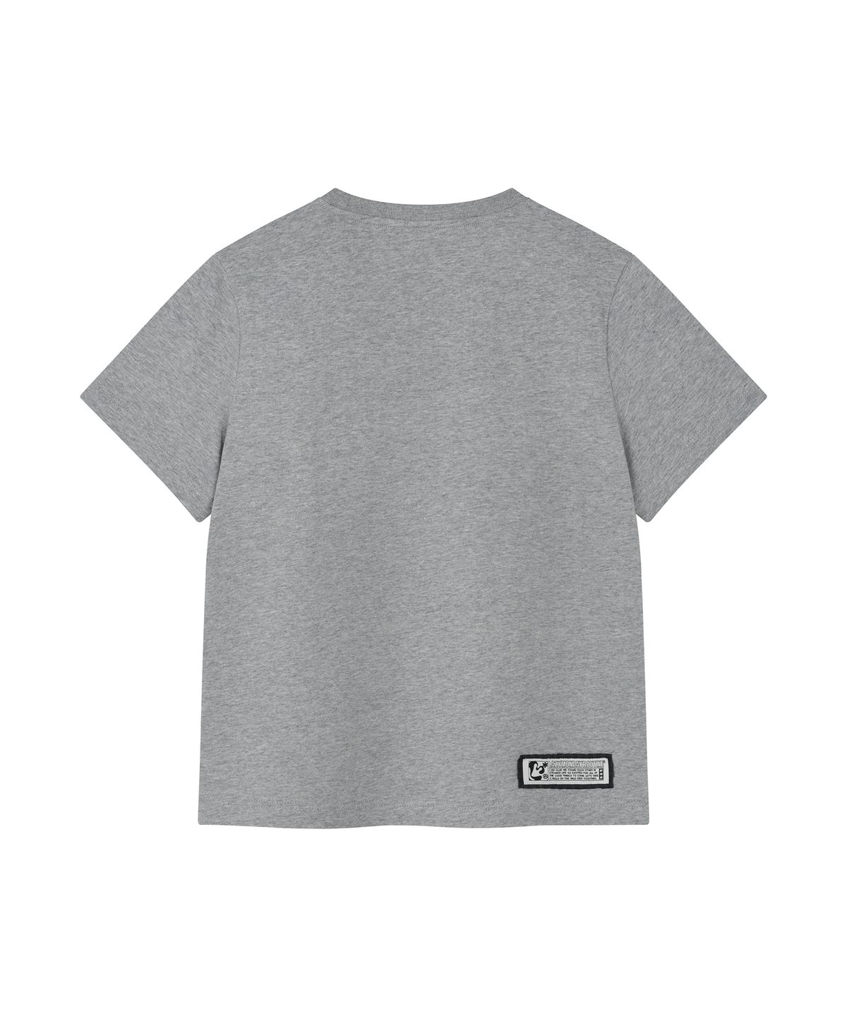 엘엠알(LMR) 스타 도트 캣 아플리케 반팔 티셔츠 GREY