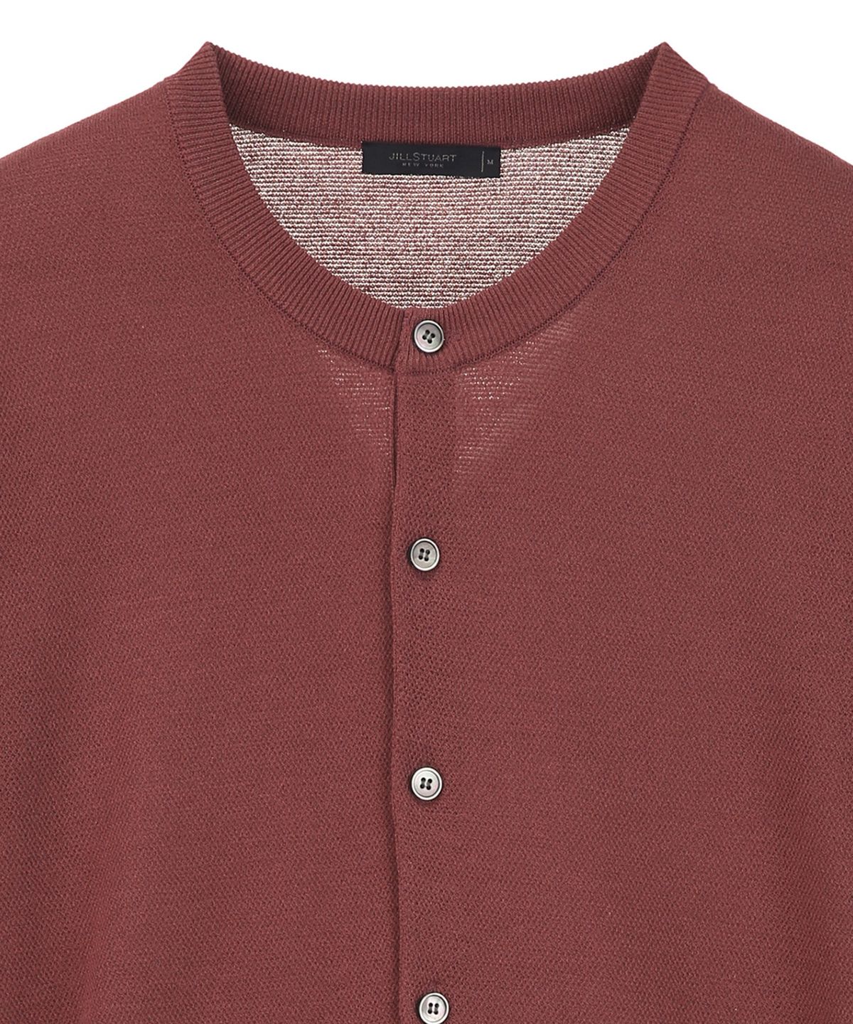 질스튜어트뉴욕 맨(JILLSTUART NEWYORK MEN) 코튼 강연 크루넥 가디건 - 브라운 (JNSW6B507W2)