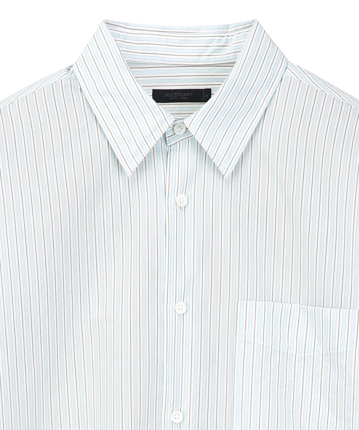 질스튜어트뉴욕 맨(JILLSTUART NEWYORK MEN) 오버핏 스트라이프 셔츠 - 라이트블루 (JNSH6B401B1)