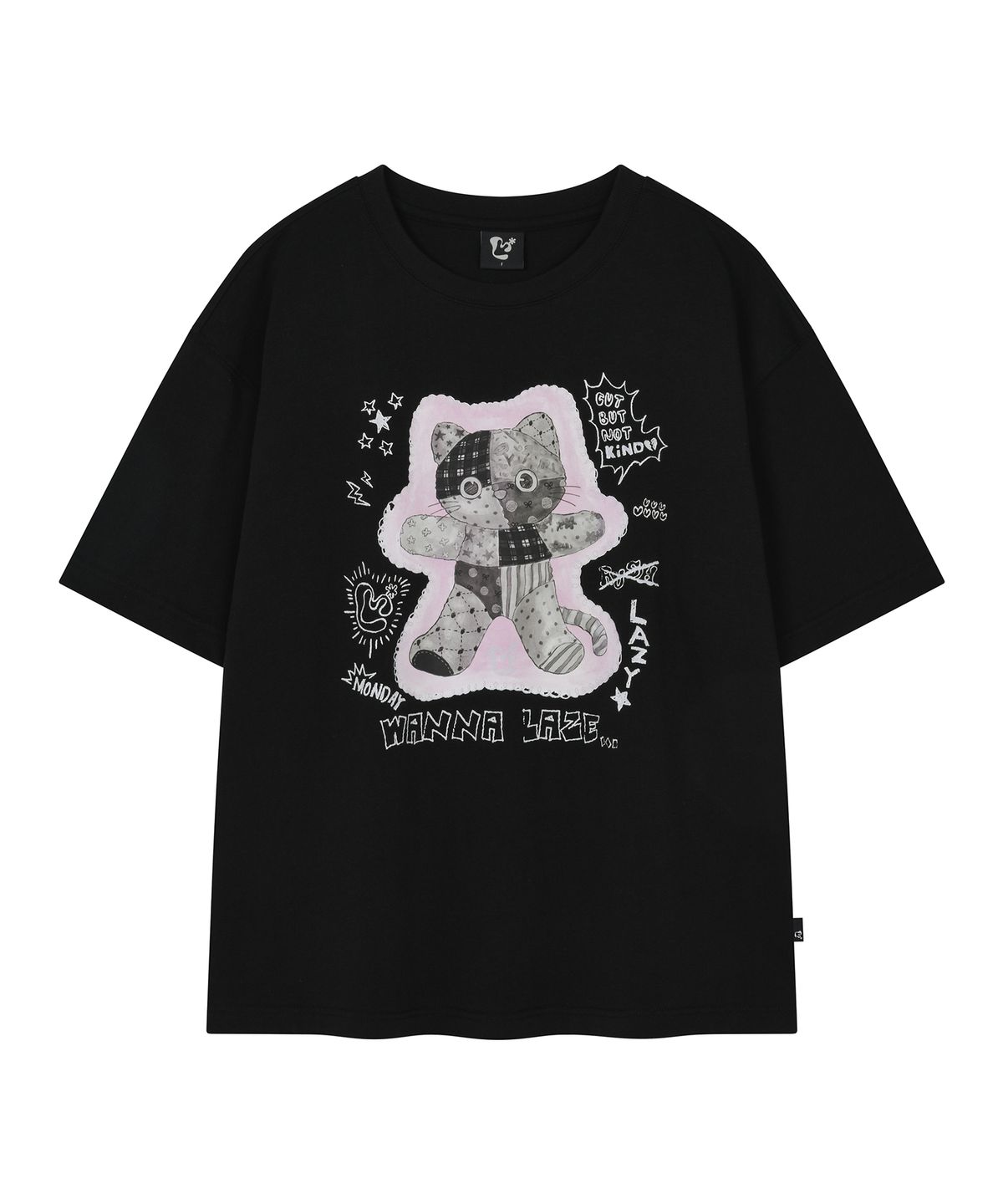 엘엠알(LMR) 토이 샹뇽이 그래피티 반팔 티셔츠 BLACK