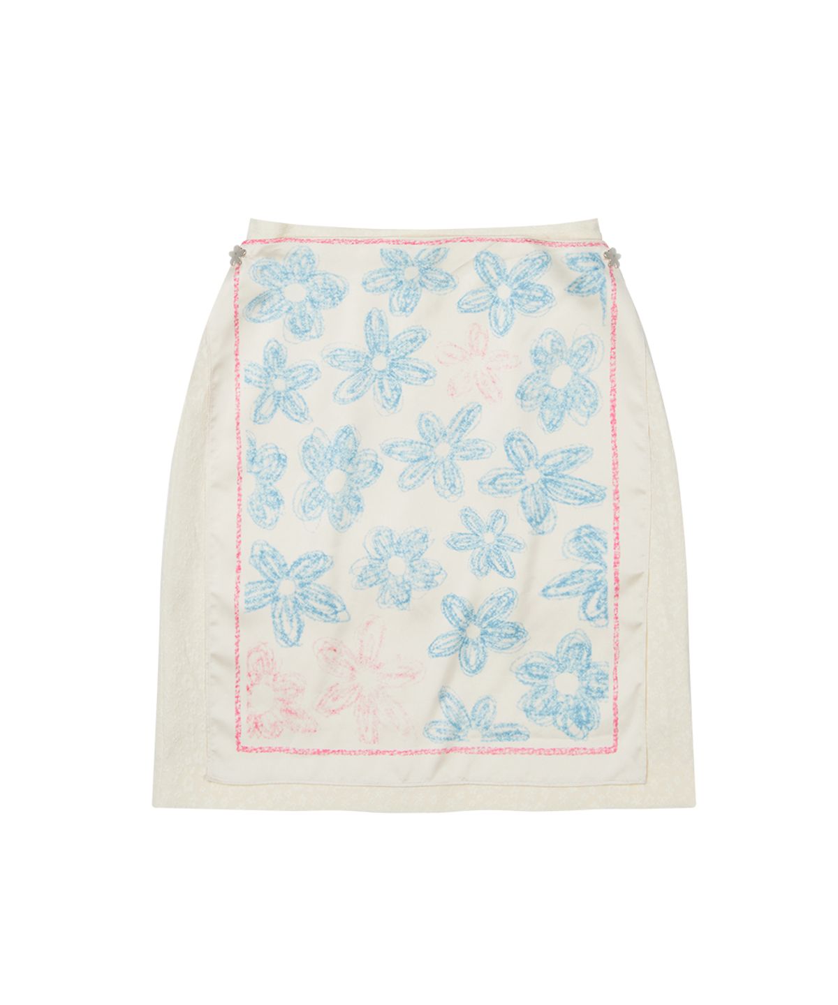센토르(CENTAUR.KR) LAYERED FLOWER MIDI SKIRT_CREAM
