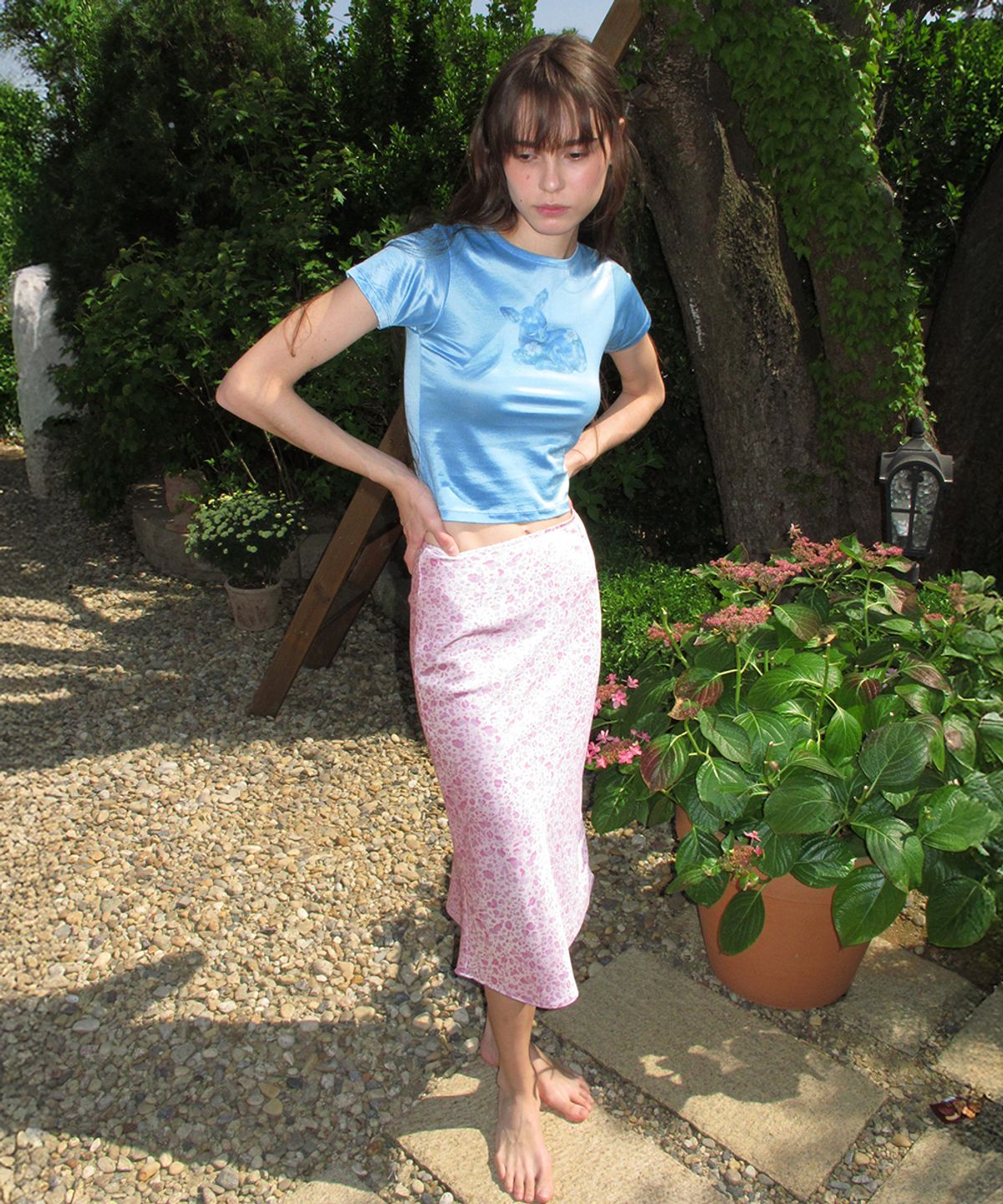 센토르(CENTAUR.KR) LEOPARD MIDI SKIRT_PINK