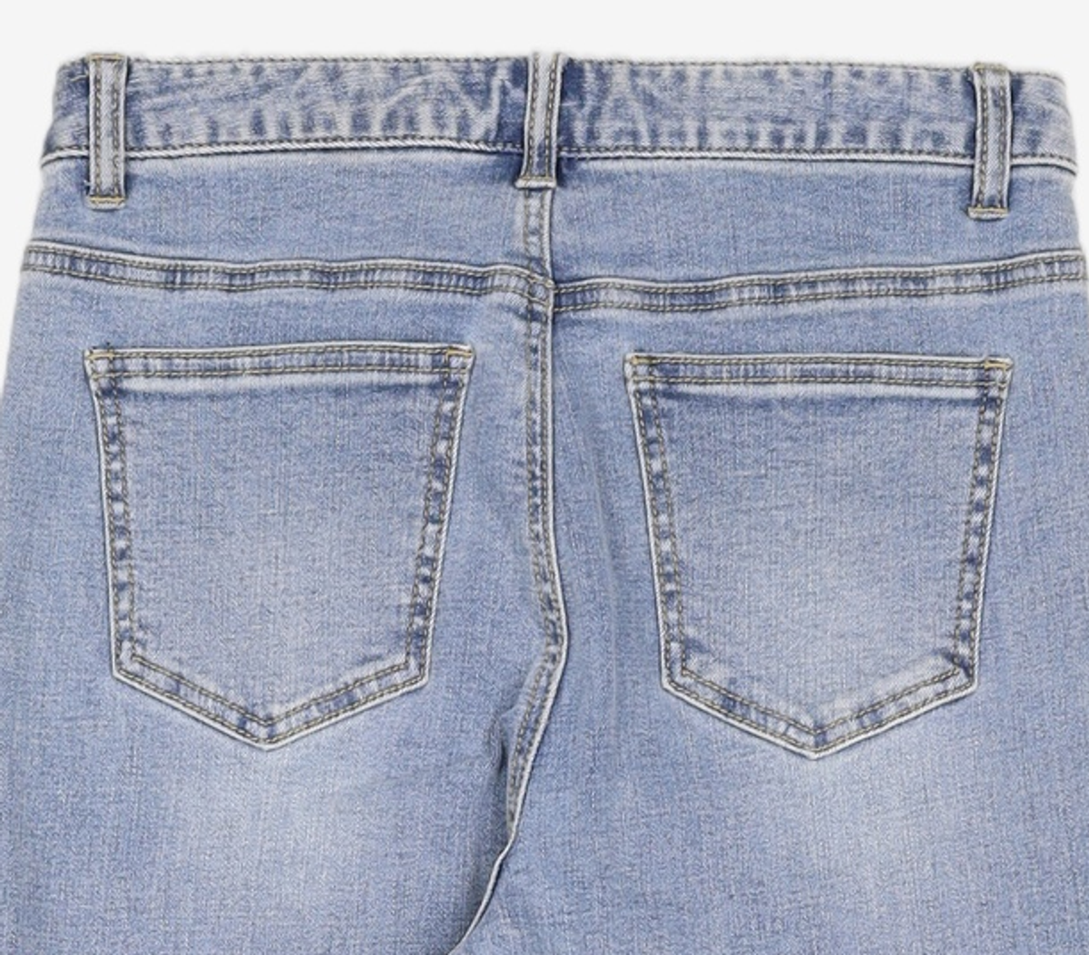 미쏘(MIXXO) 밑단변형컷팅 슬림일자핏 데님 MIWTJC914J 28