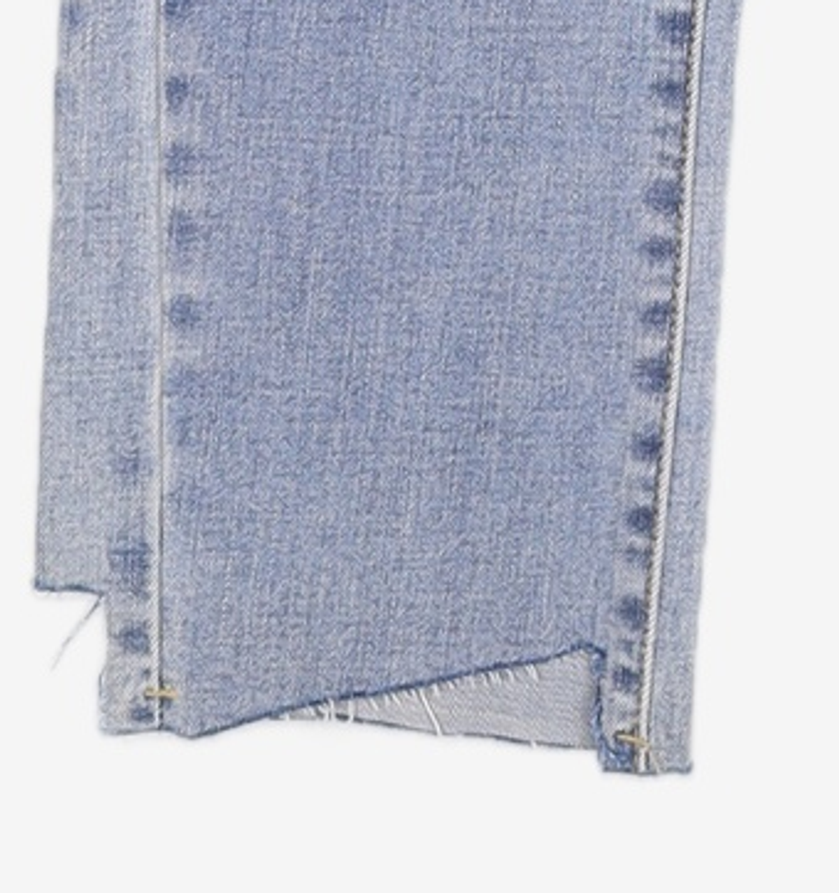 미쏘(MIXXO) 밑단변형컷팅 슬림일자핏 데님 MIWTJC914J 28