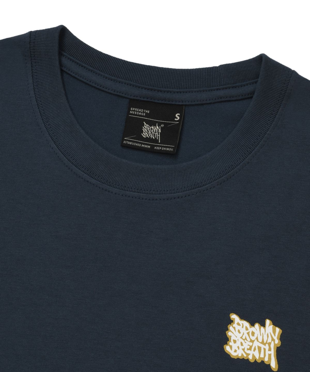 브라운브레스(BROWNBREATH) W SUNSET TROPICS TEE - NAVY