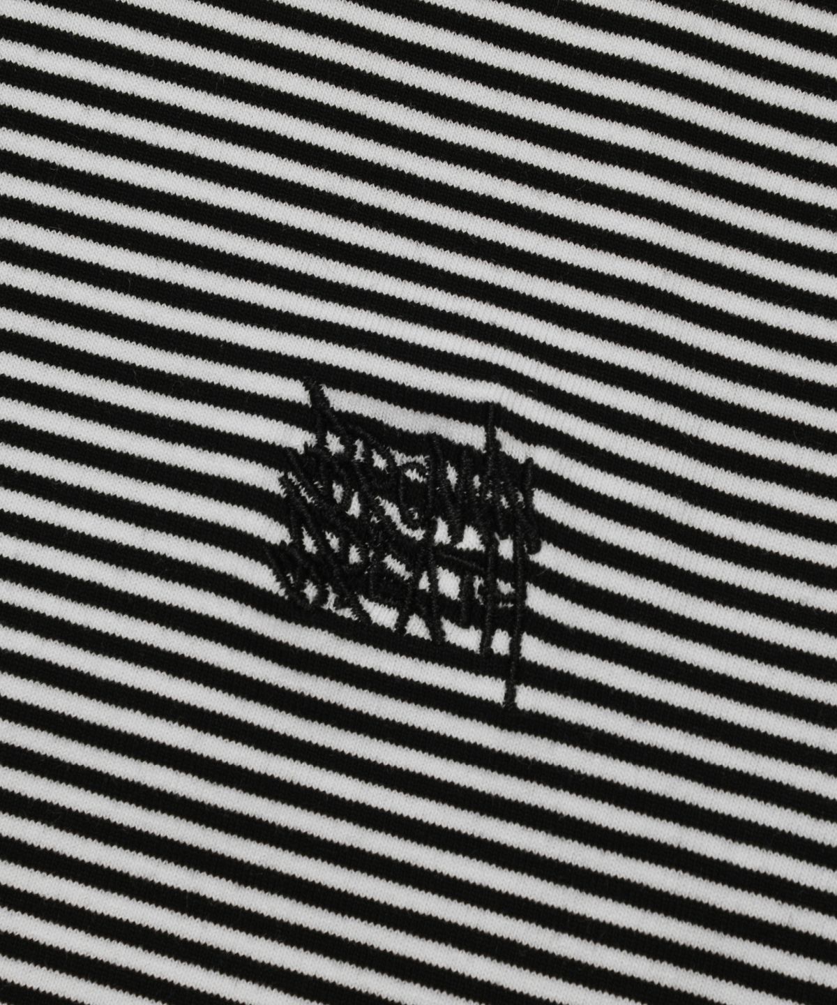 브라운브레스(BROWNBREATH) W TAG STRIPE SHORT SLEEVE HOODIE - BLACK