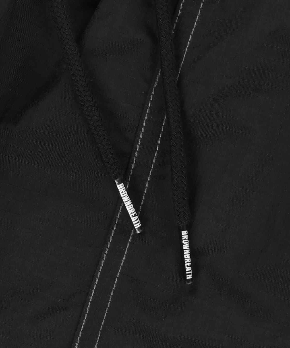 브라운브레스(BROWNBREATH) NYLON RIPSTOP SHORTS - BLACK