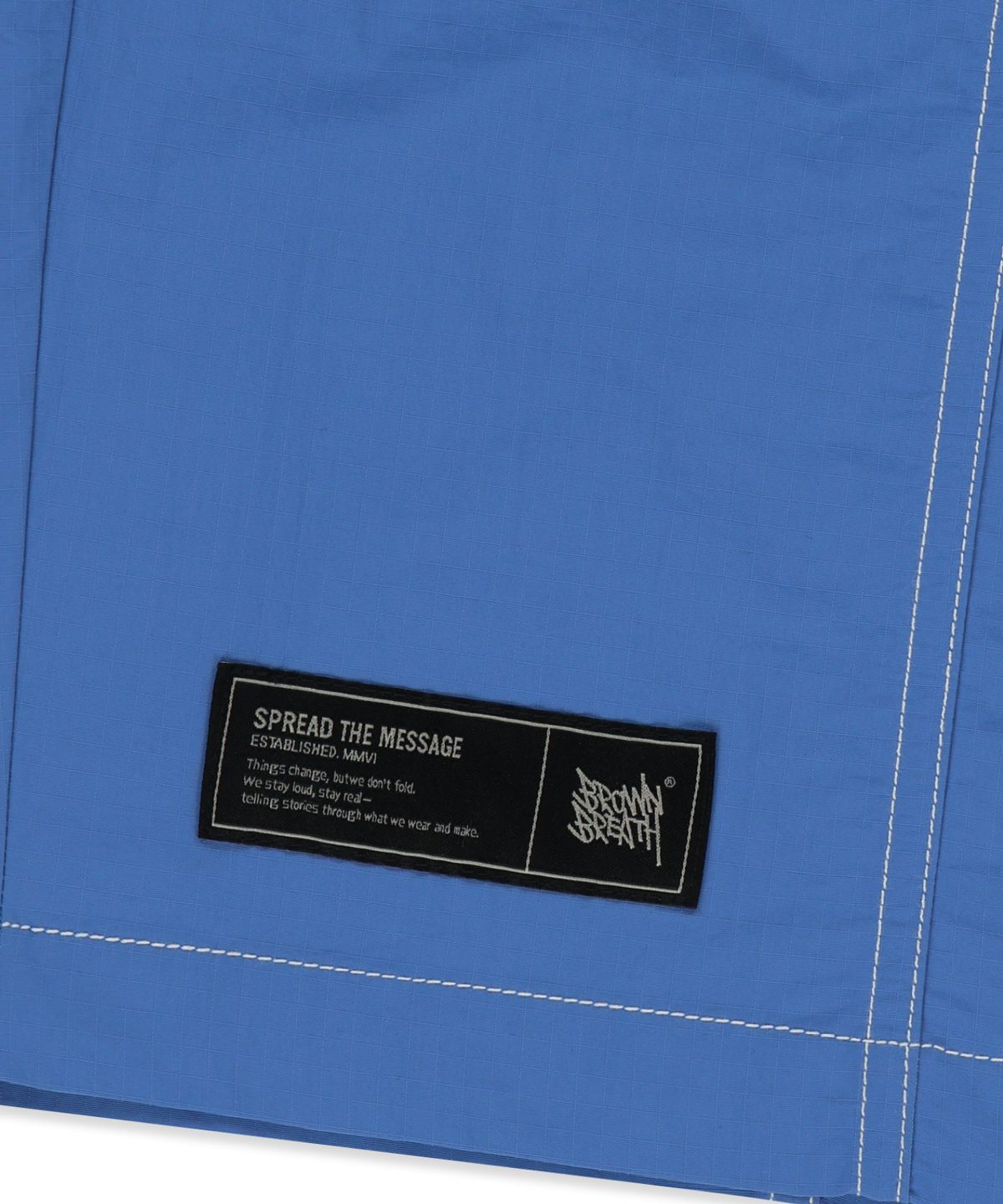 브라운브레스(BROWNBREATH) NYLON RIPSTOP SHORTS - BLUE