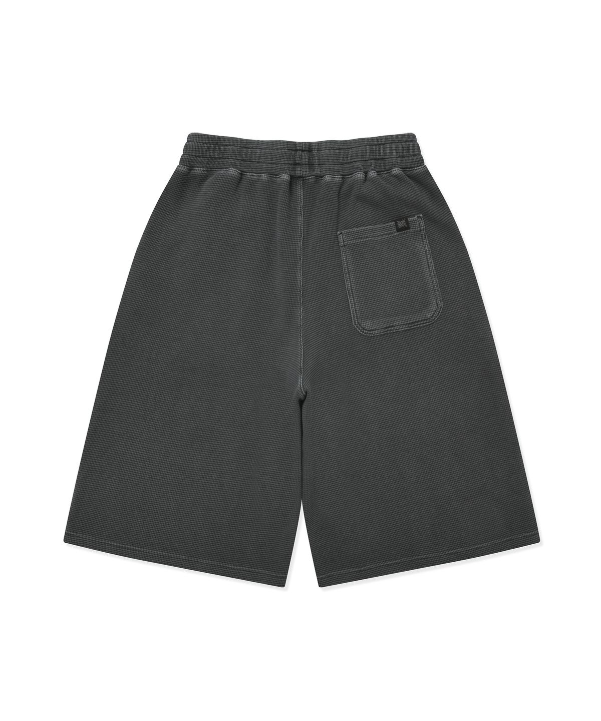 브라운브레스(BROWNBREATH) WAFFLE PIGMENT SHORTS - CHARCOAL