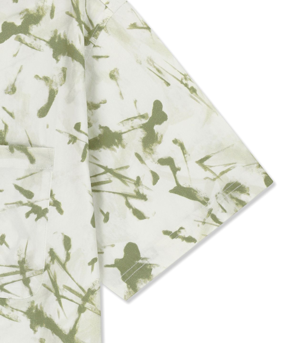 브라운브레스(BROWNBREATH) HAWAIIAN PATTERN TAG HALF SHIRT - KHAKI