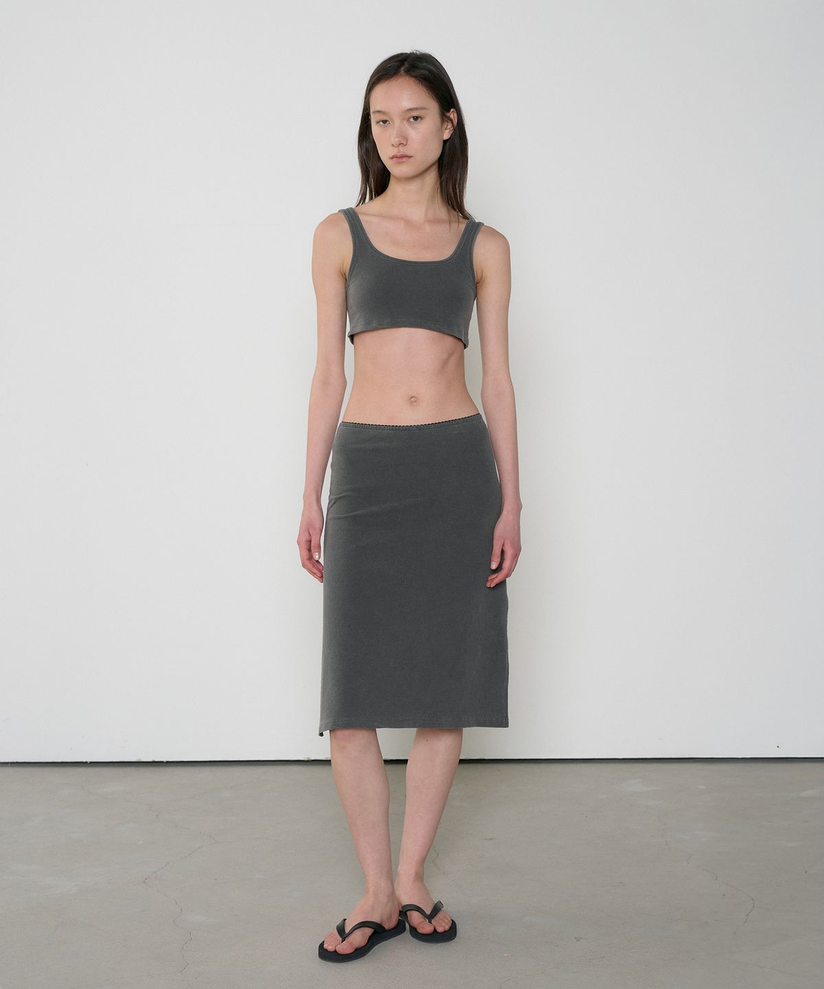 정감 스튜디오(JEONGGAM STUDIOS) Dying Washing Bra Top_3 Color