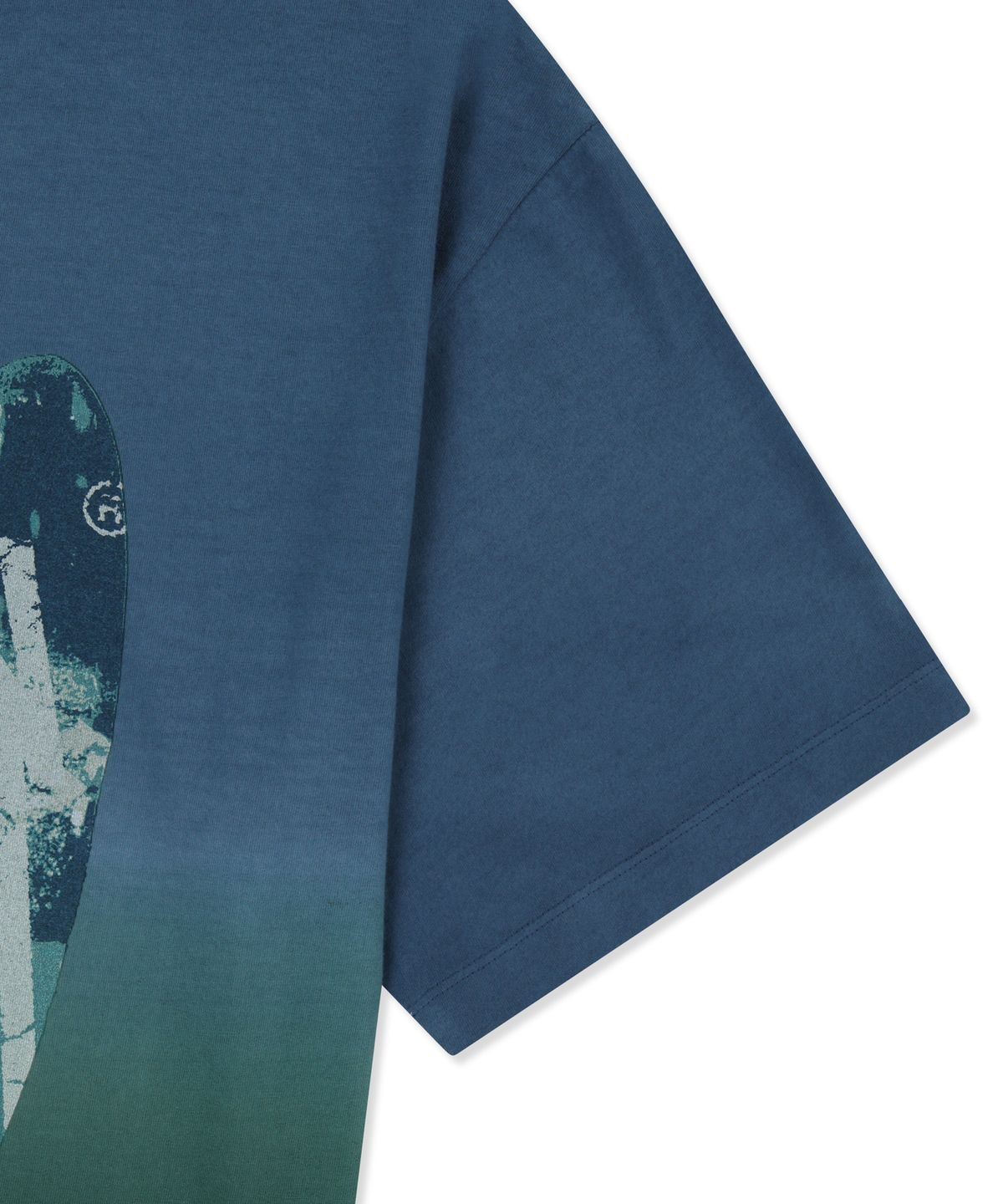 브라운브레스(BROWNBREATH) SURFING BOARD TAG TEE - BLUE