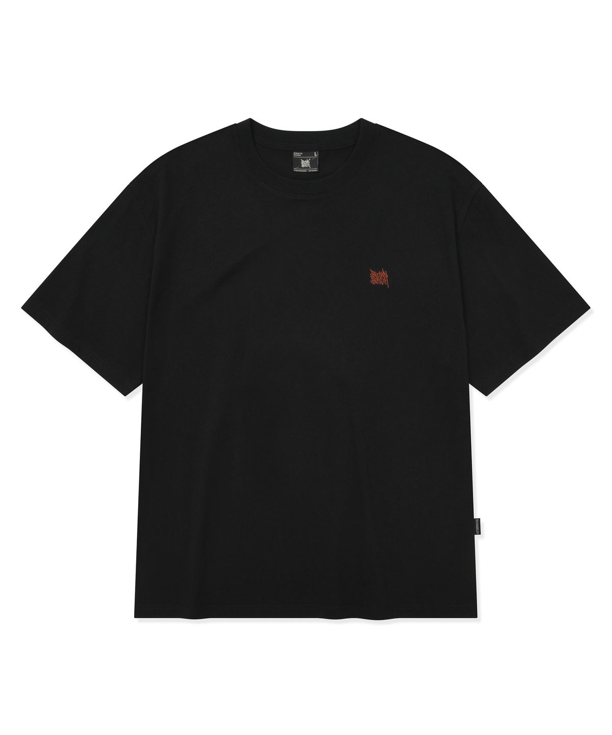 브라운브레스(BROWNBREATH) TAG PALM CIRCUIT TEE - BLACK