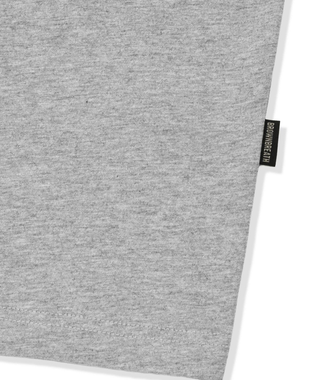 브라운브레스(BROWNBREATH) TAG PALM CIRCUIT TEE - MELANGE GREY