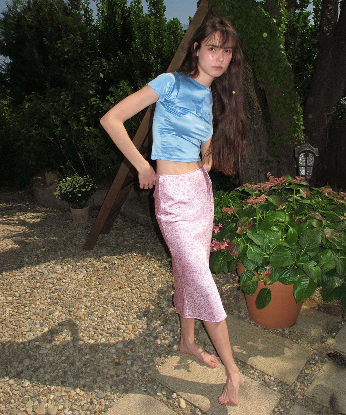 센토르(CENTAUR.KR) BAMBI HALF SLEEVE CROP T-SHIRT_BLUE