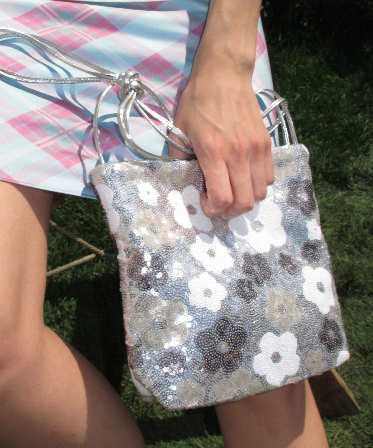 센토르(CENTAUR.KR) FLOWER SILVER MINI BAG_SILVER