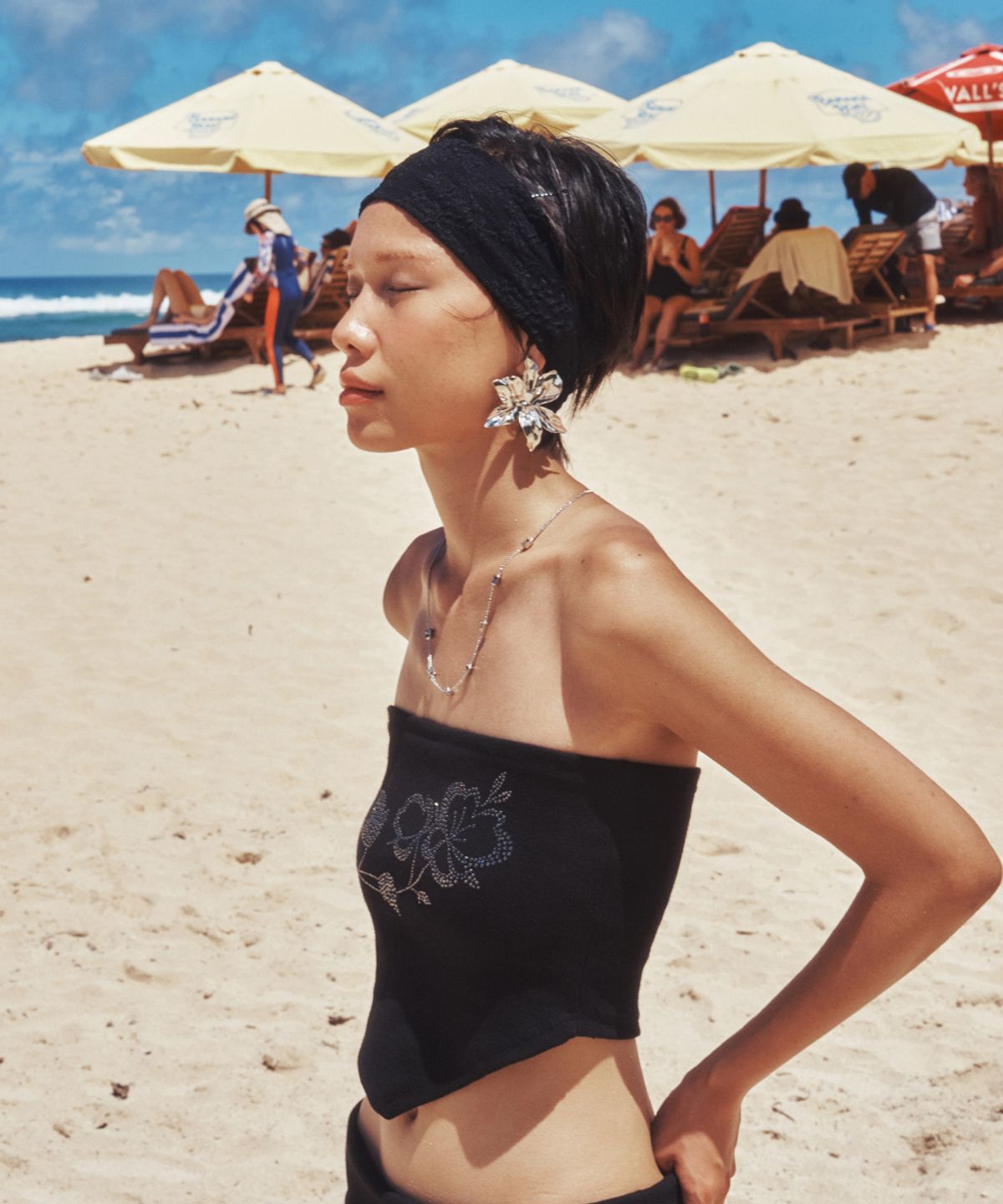 센토르(CENTAUR.KR) LACE HAIRBAND_BLACK