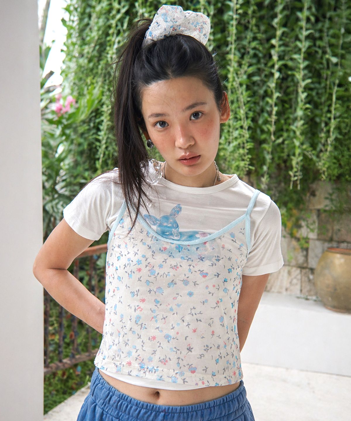 센토르(CENTAUR.KR) MESH SCRUNCHIE_SKY BLUE