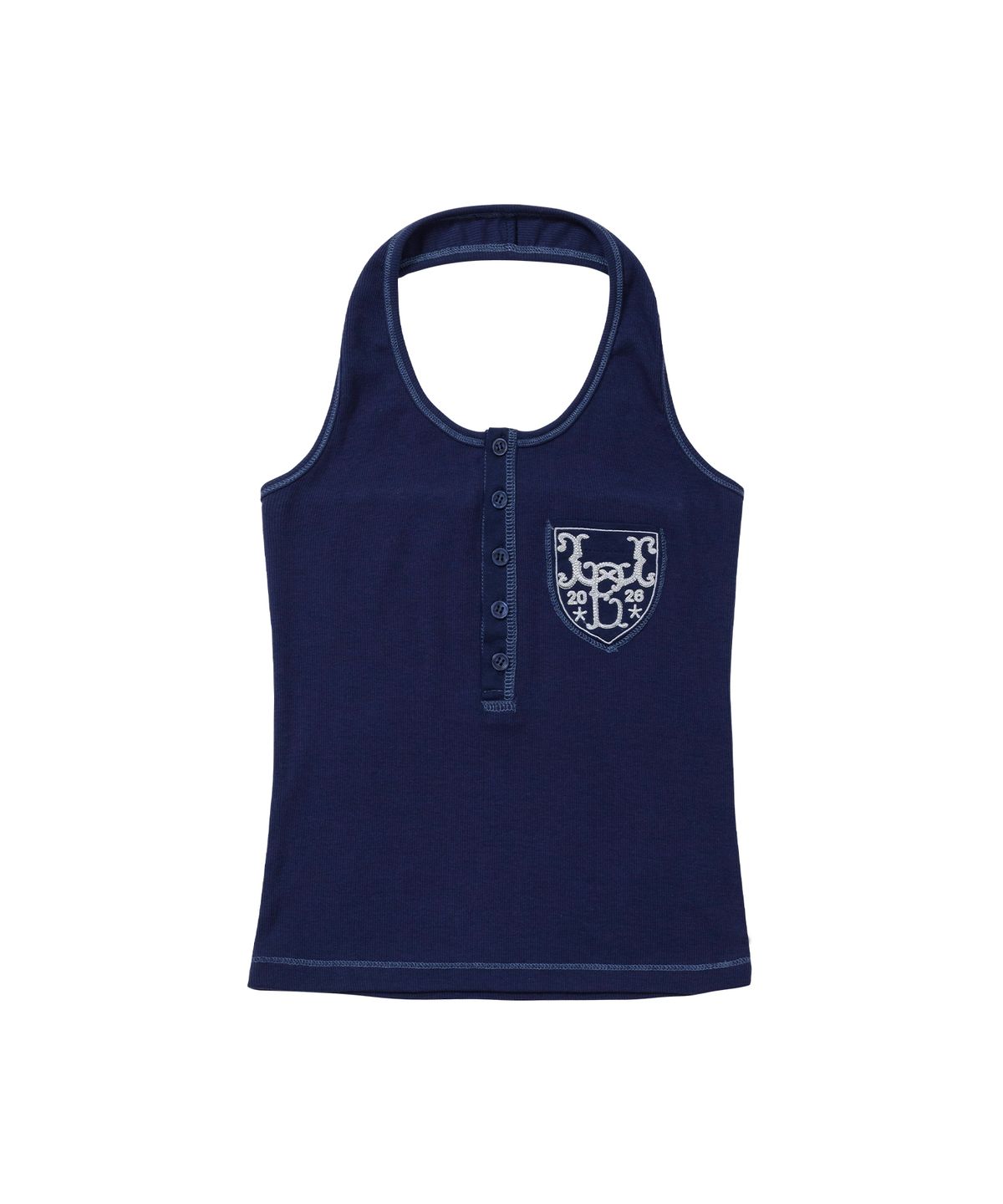 웰빙익스프레스(WELLBEING EXPRESS) Football Halter Neck Top Navy