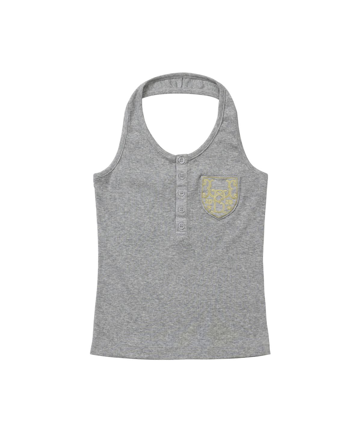 웰빙익스프레스(WELLBEING EXPRESS) Football Halter Neck Top Melange Grey