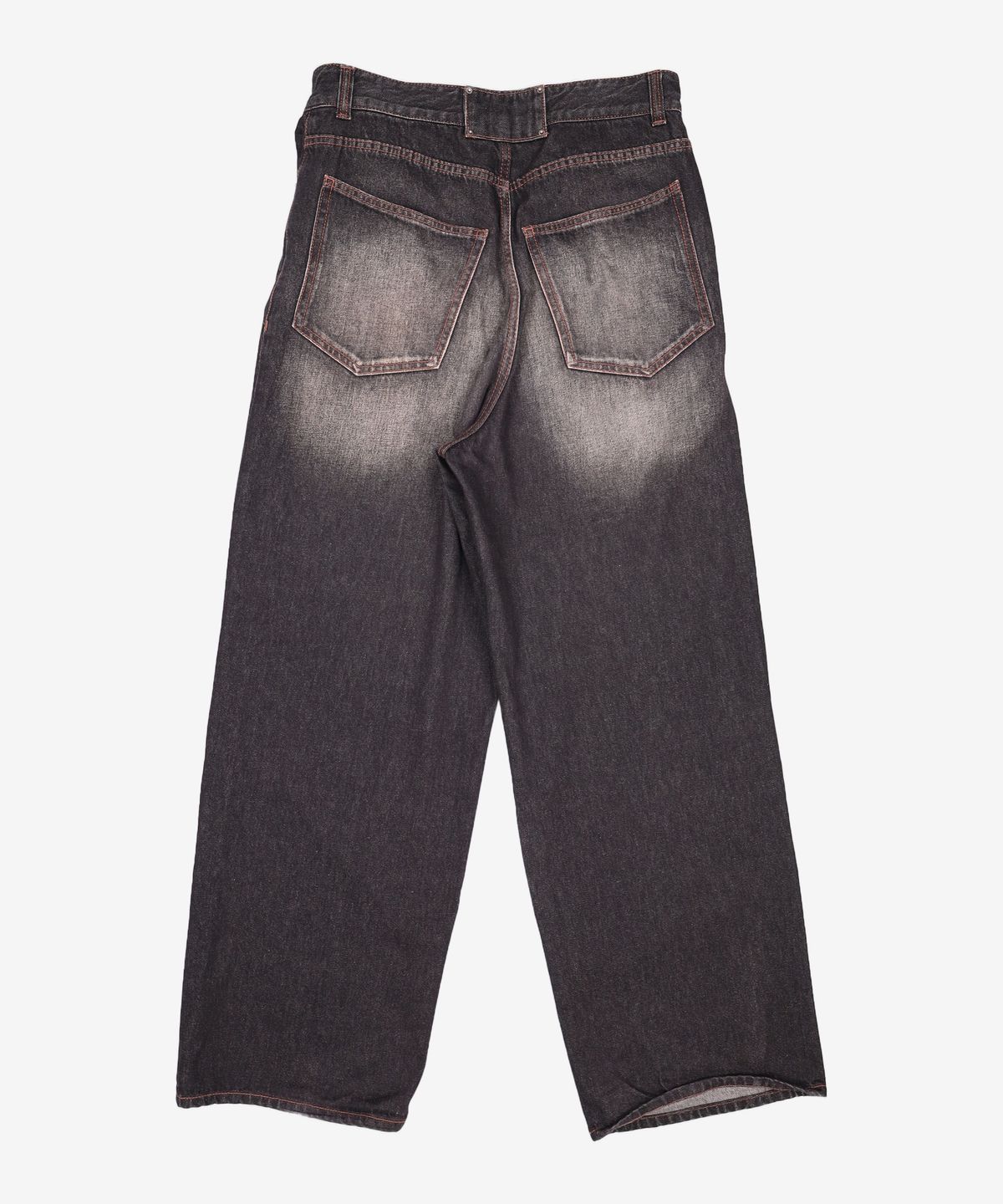 메종미네드(MAISON MINED) CRACK BRUSH WIDE DENIM PANTS BROWN 48