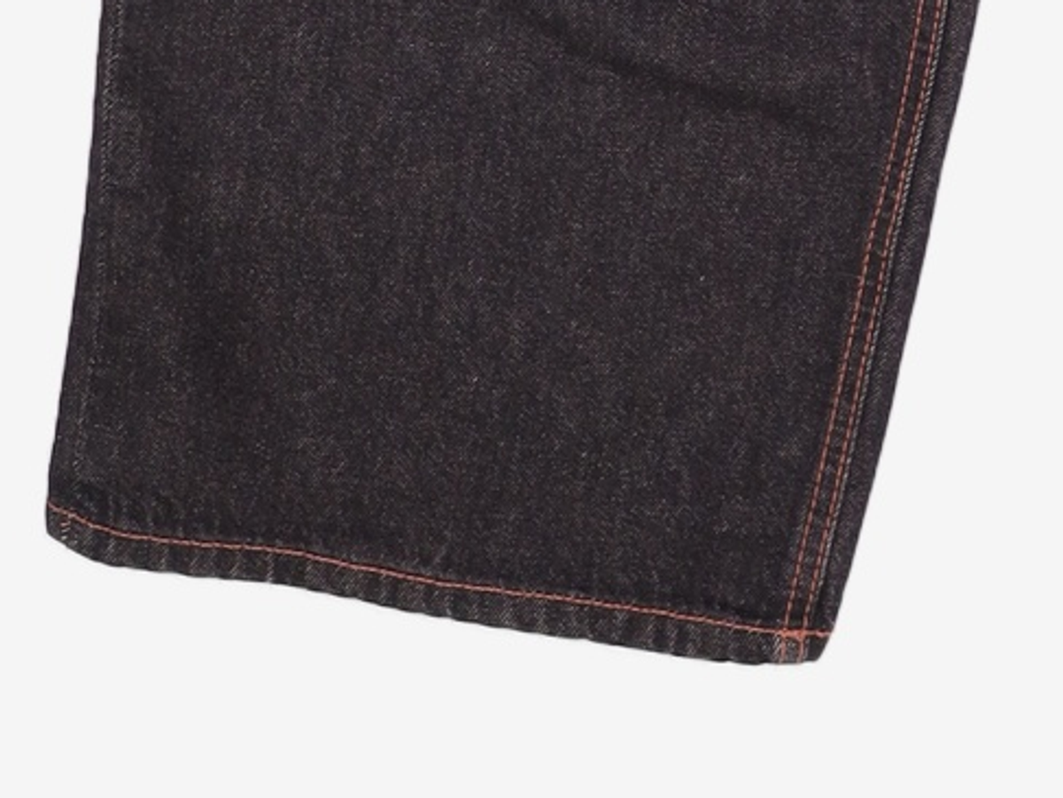 메종미네드(MAISON MINED) CRACK BRUSH WIDE DENIM PANTS BROWN 48