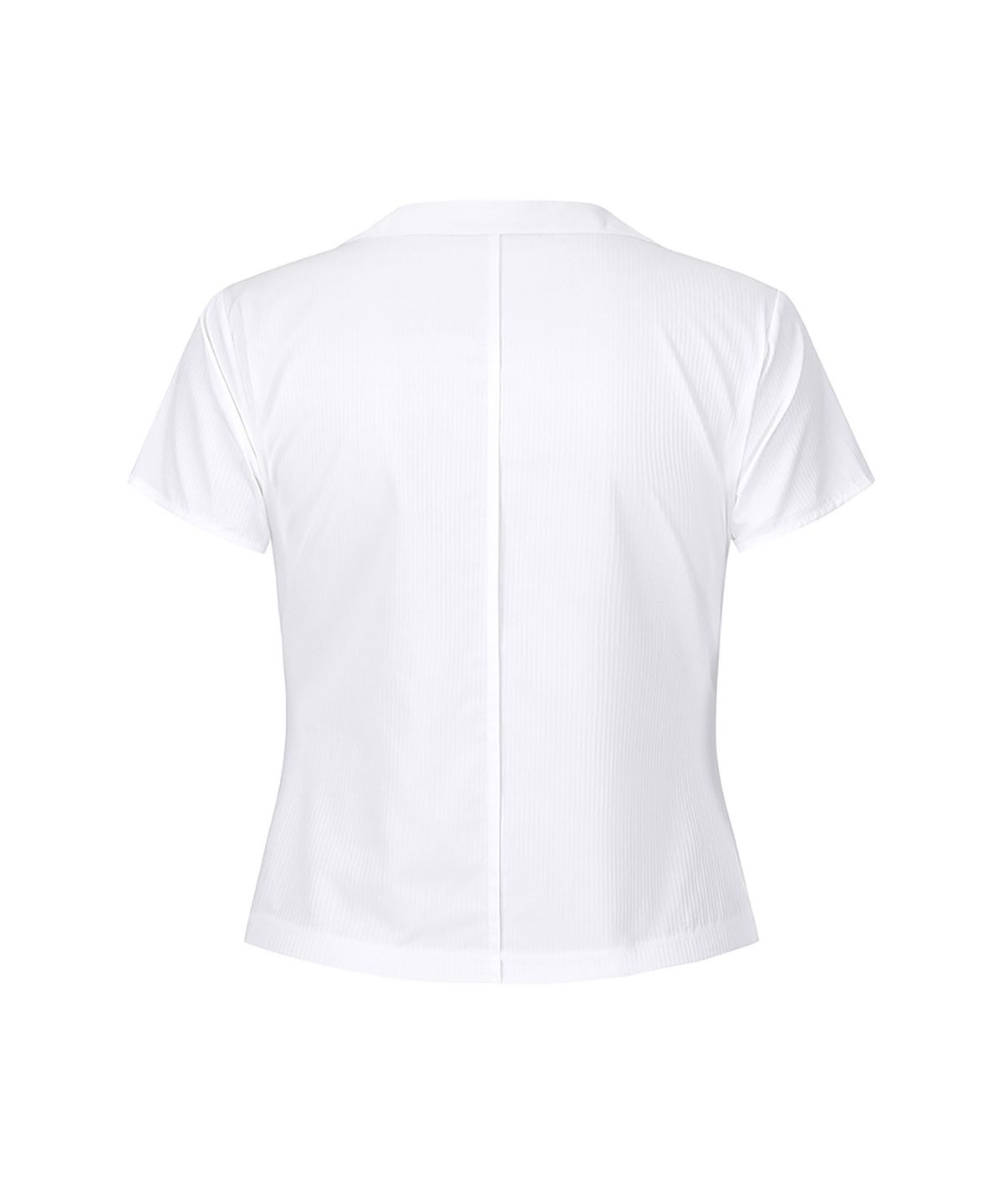 쇠아(SØAR) Born Hook-slit Short Shirt (WHITE)