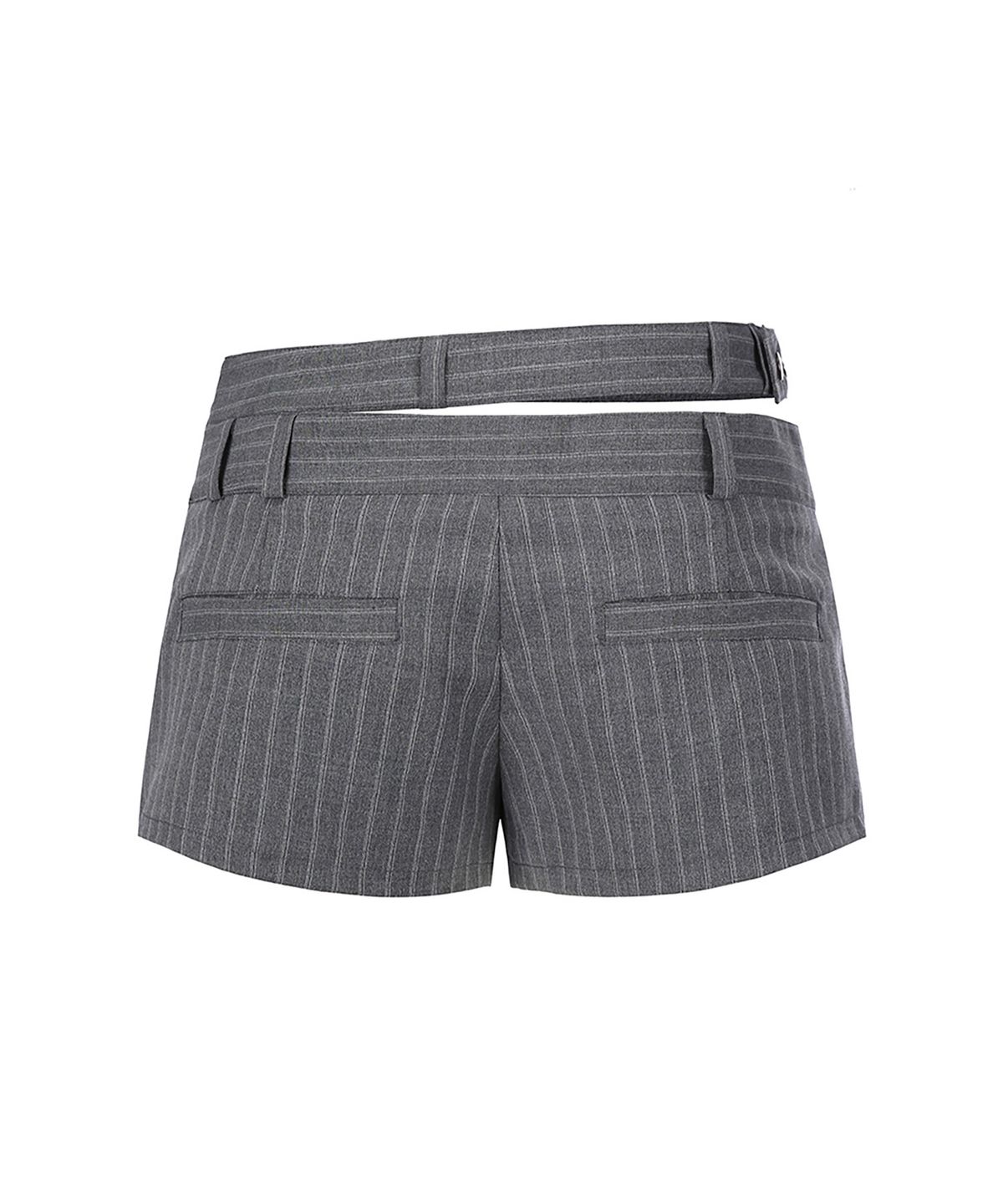 쇠아(SØAR) 2 Waistband Stripe Micro Short Pants (GRAY)