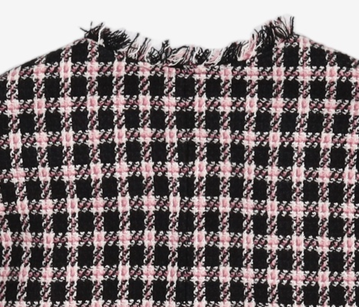 미쏘(MIXXO) 진주 프린지 트위드 자켓 MIWJK8V11B S