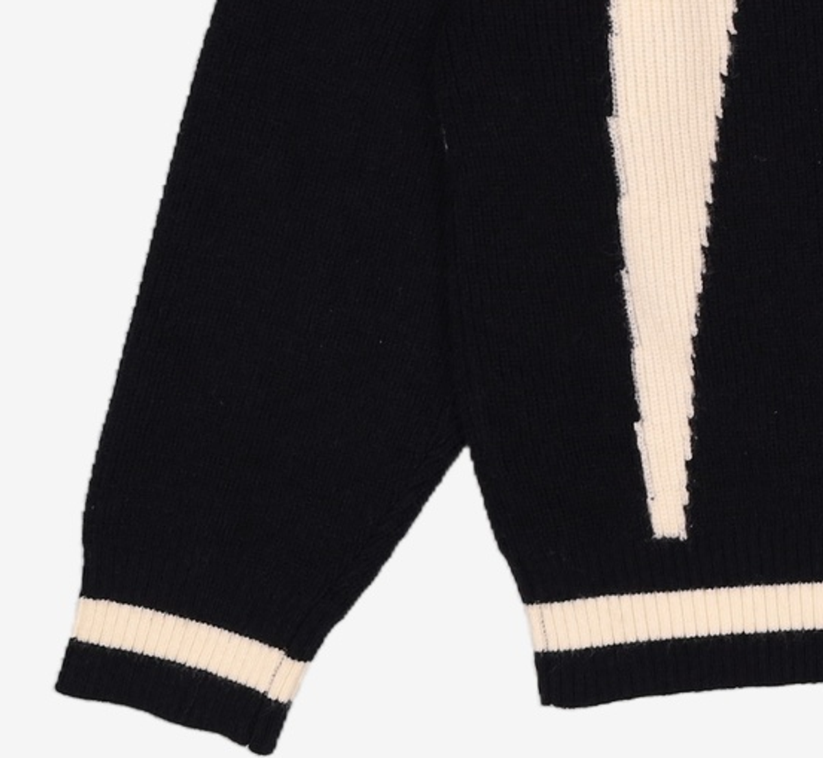 애드오프(ADDOFF) ACUMINATE KNIT ZIP-UP CARDIGAN BLACK L