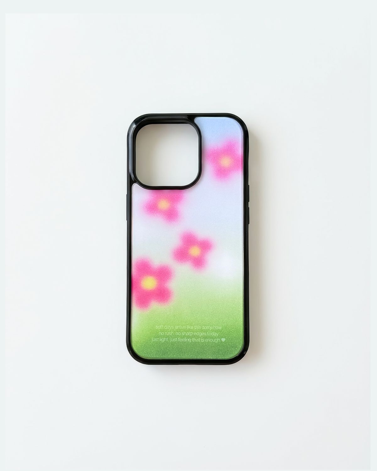 지멘트(ZIMENT) Pink Blurring Flower 글라스범퍼케이스