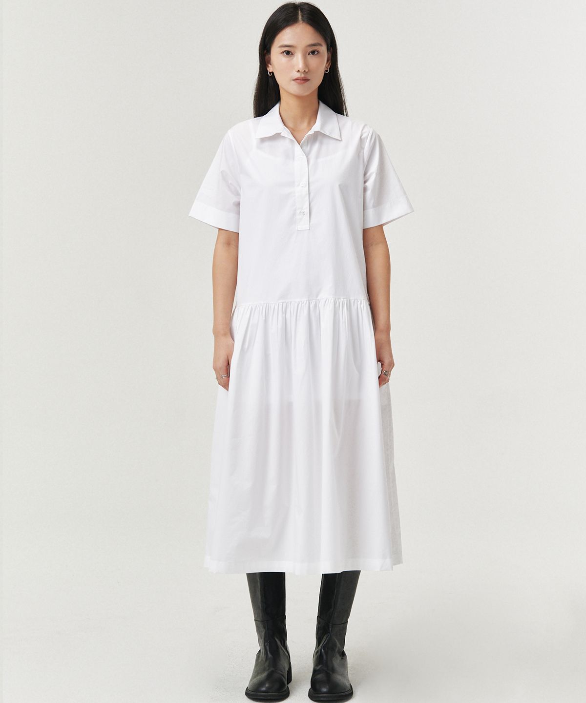 로브로브(LOVLOV) 프렌치 카라 드레스_WHITE