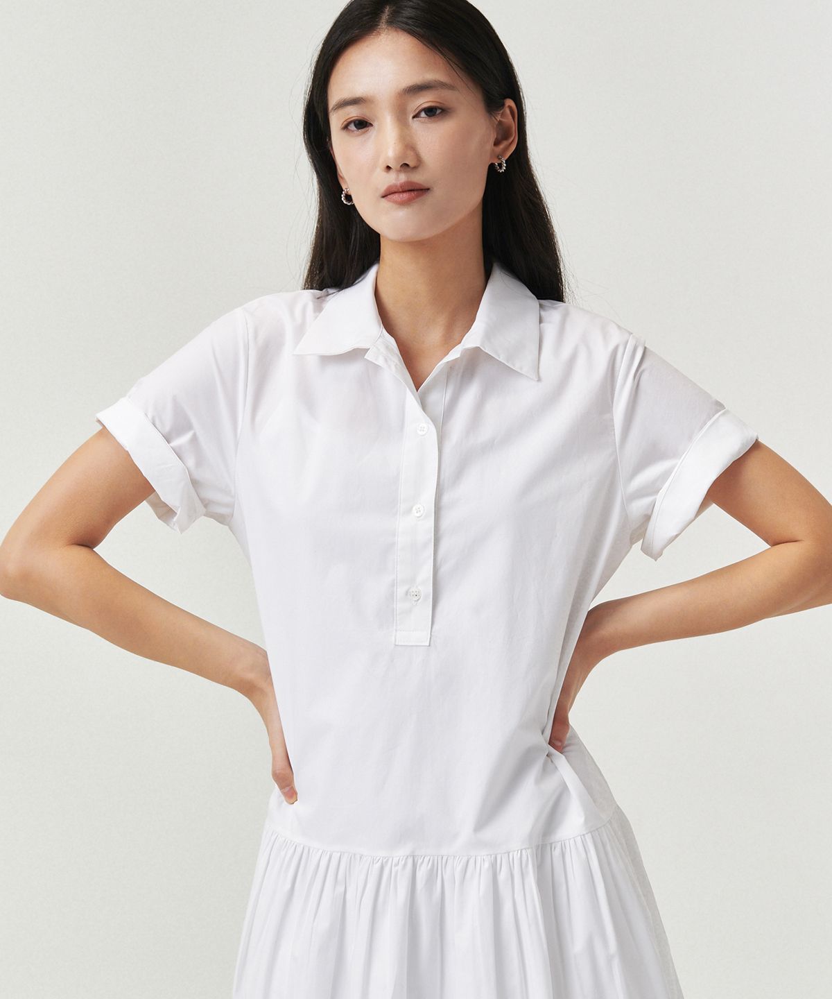 로브로브(LOVLOV) 프렌치 카라 드레스_WHITE