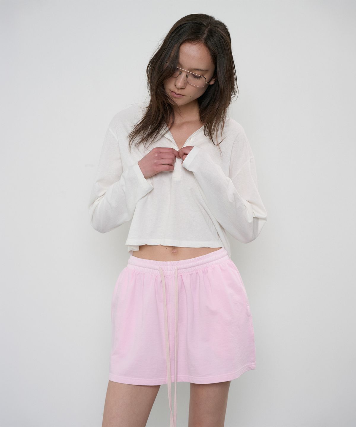 정감 스튜디오(JEONGGAM STUDIOS) Dying Washing Mini Skirt_3 Color