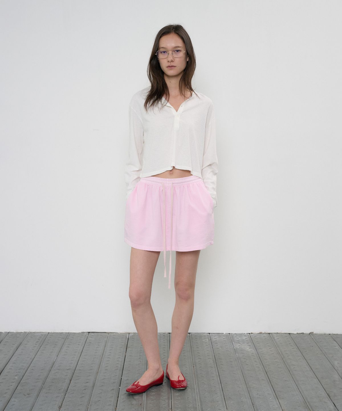정감 스튜디오(JEONGGAM STUDIOS) Dying Washing Mini Skirt_3 Color