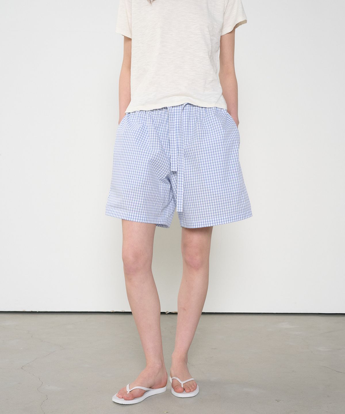 정감 스튜디오(JEONGGAM STUDIOS) Check Half Pants_2 Color