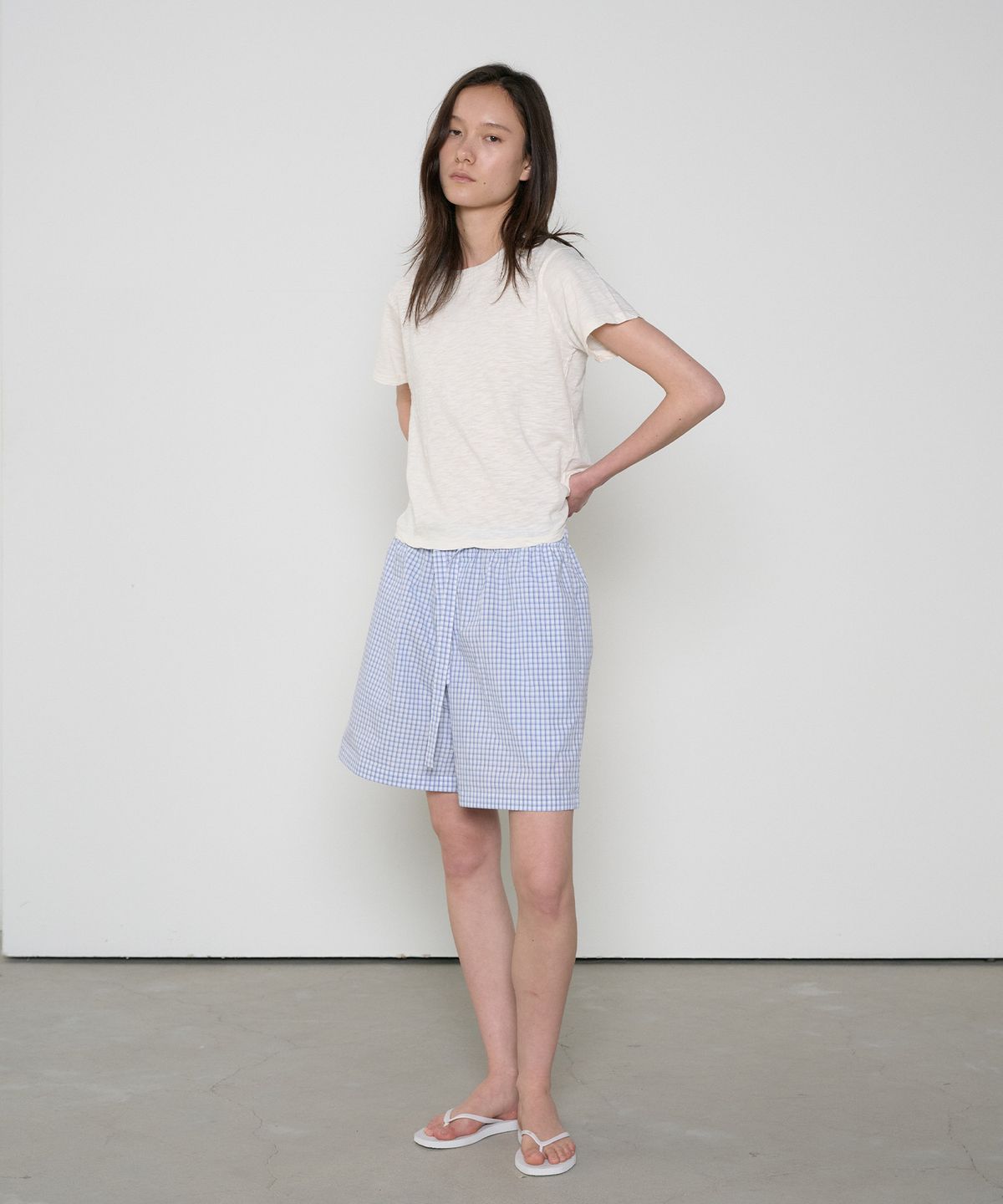 정감 스튜디오(JEONGGAM STUDIOS) Check Half Pants_2 Color